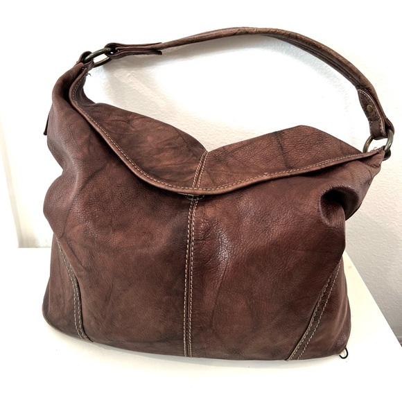 Elegant Brown Leather Women's Bag - Picture 1 of 12
